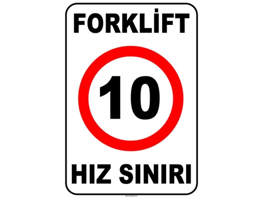 Forklift Azami Hız 10 km