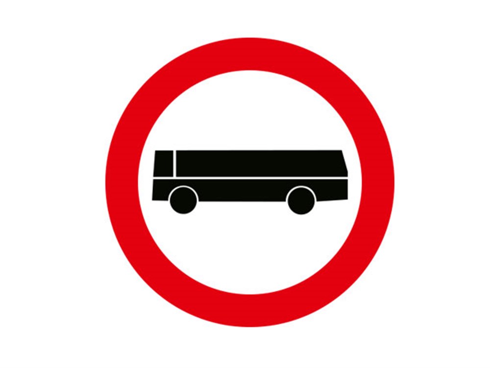 Otobüs Giremez Levhası